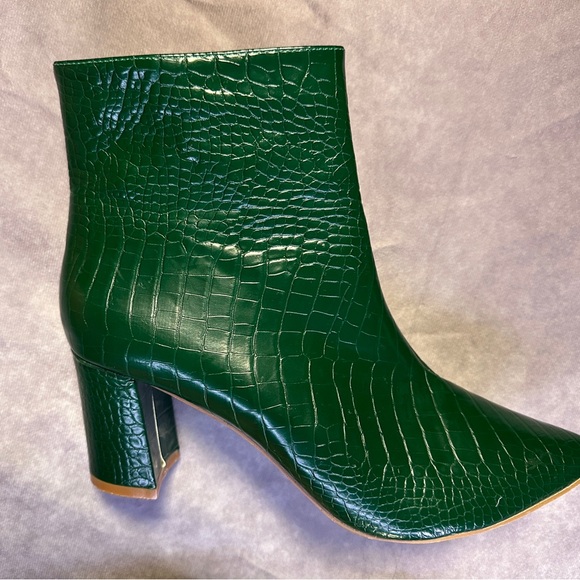 Lulus Croc Ankle Booties - Picture 3 of 3